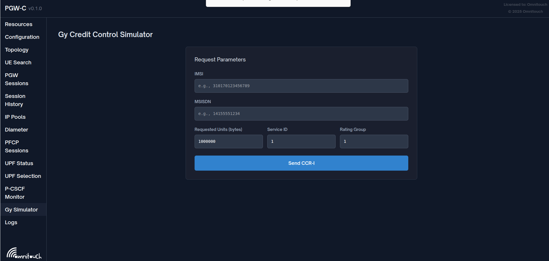 محاكي التحكم في الائتمان Gy