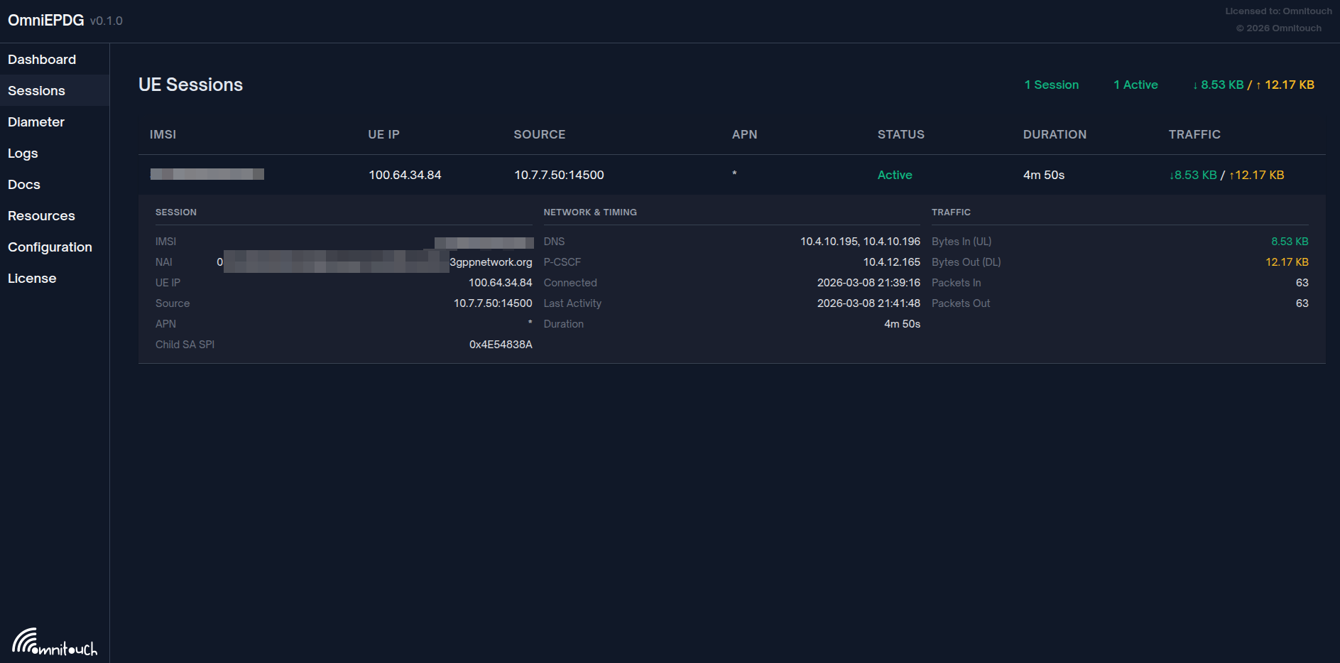 نظرة عامة على الجلسات