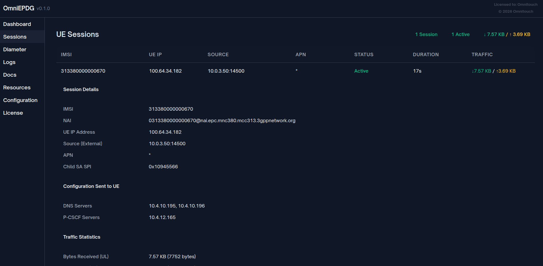 Session Details Expanded