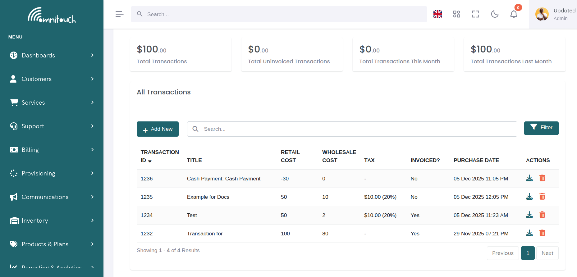 Transaction Tax Display