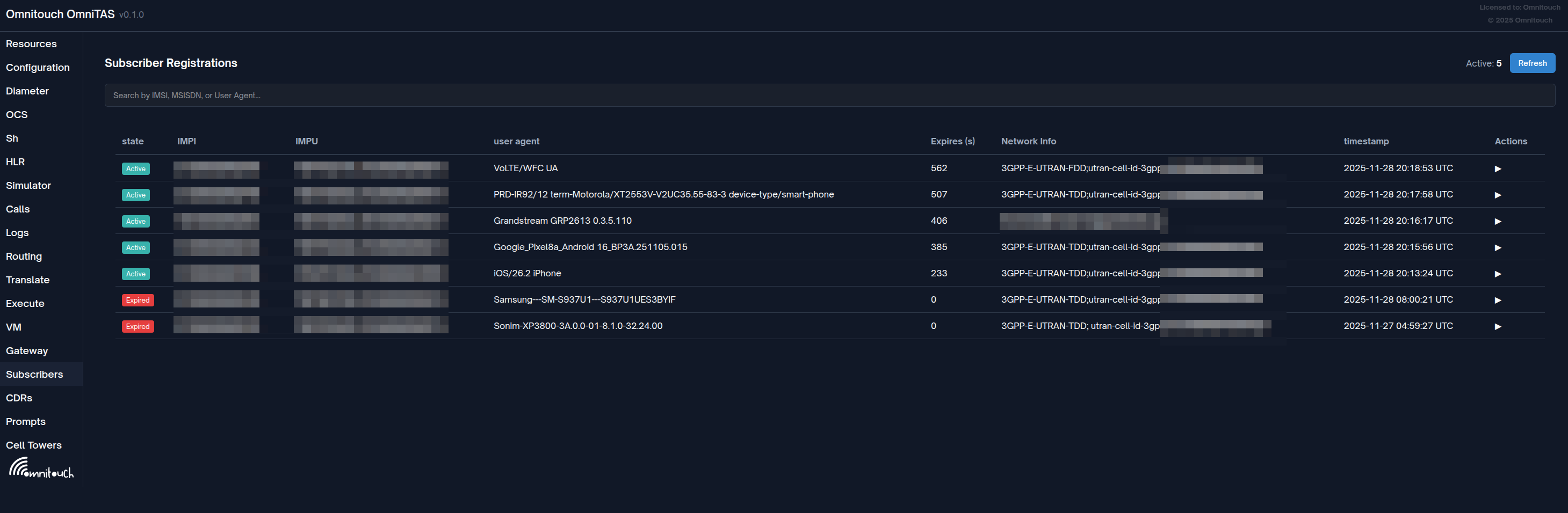 Detalles de Registración