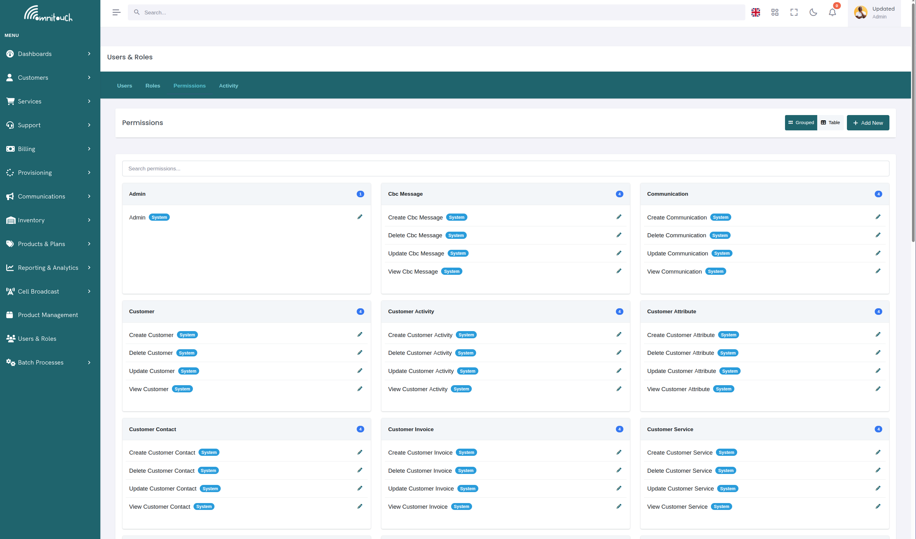 Managing Role Permissions