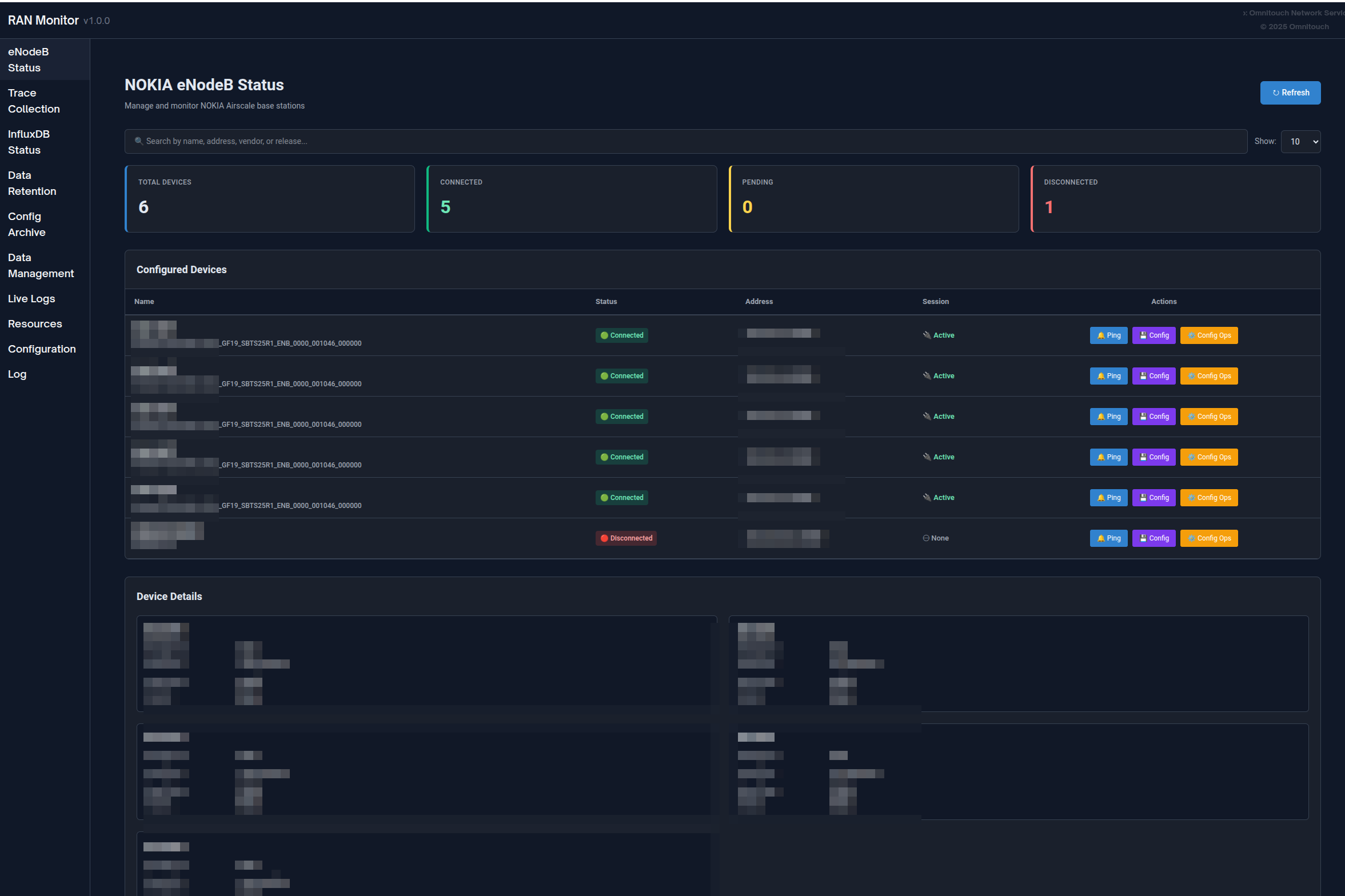 Liste des Stations de Base