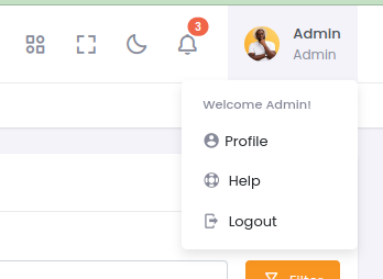 Navigation - User Menu