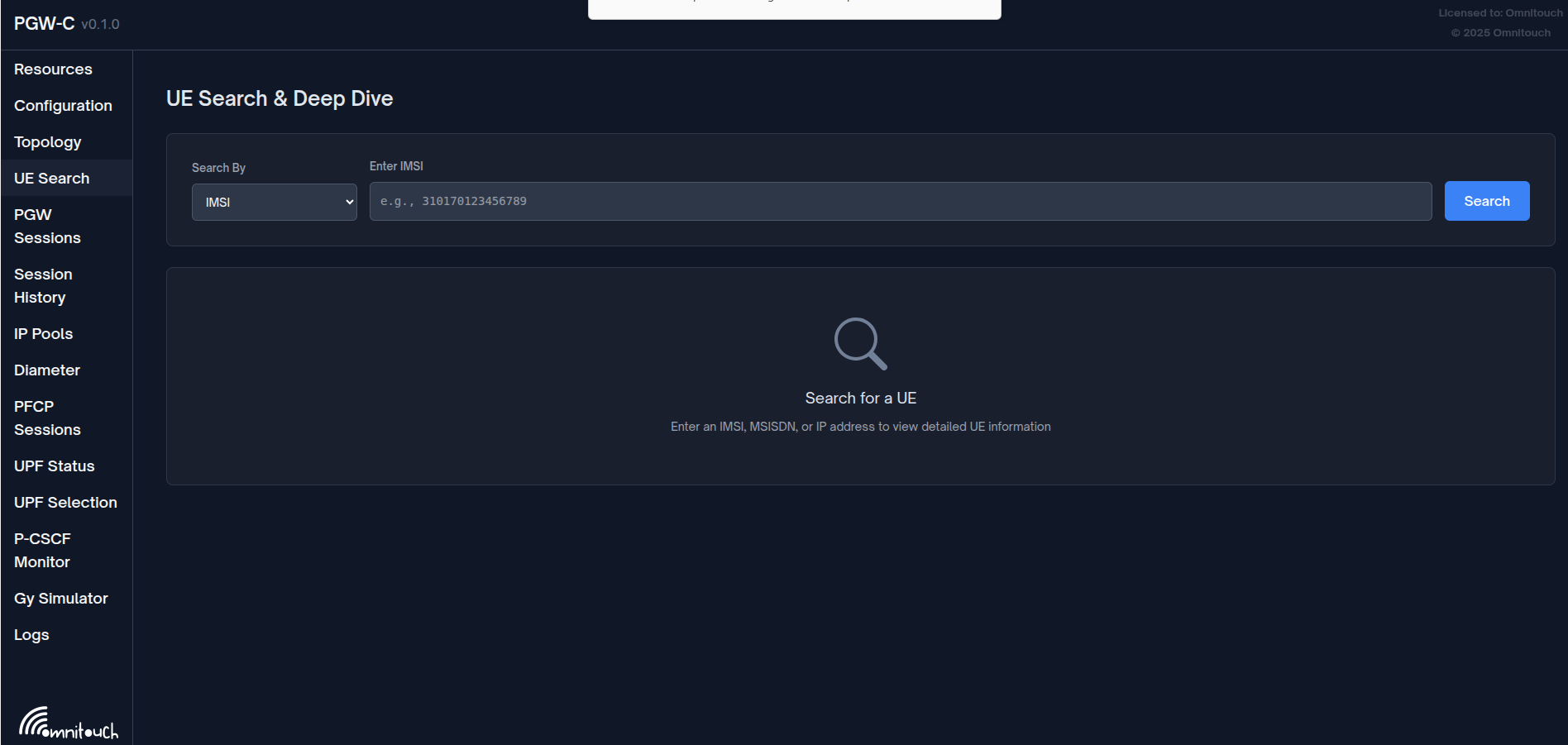 Interface de Recherche UE