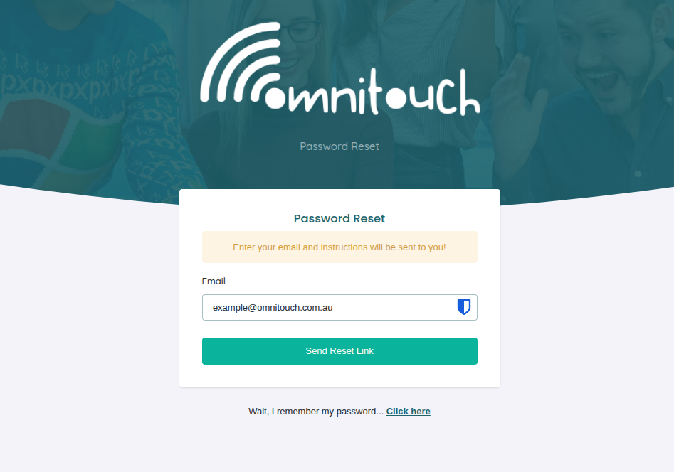 Solicitação de Redefinição de Senha